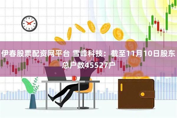 伊春股票配资网平台 雪峰科技：截至11月10日股东总户数45527户